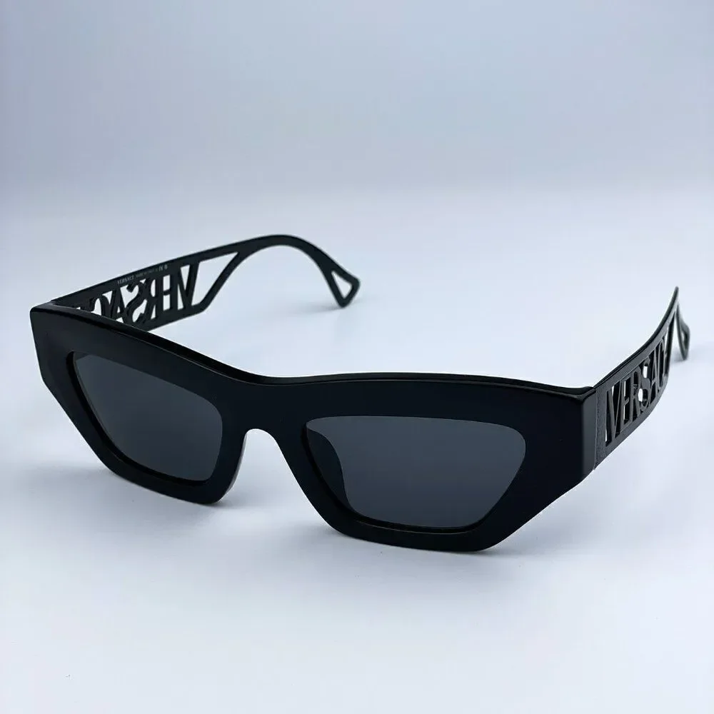 SALE! NEW Versace VE4432U 523287 Black Dark Grey Cat Eye Women Sunglasses